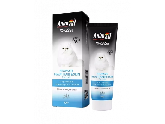 Фото - для шкіри та шерсті AnimAll VetLine фітопаста для поліпшення якості шерсті для кішок