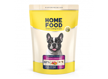 Фото - сухий корм Home Food (Хоум Фуд) Dog Adult Мini-Medium Veal with Vegetables гіпоалергенний корм для собак дрібних і середніх порід ТЕЛЯТИНА та ОВОЧІ