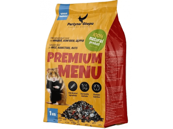 Фото - корм для грызунов Перлина Степу Premium Menu Hamster зерновая смесь для хомяков