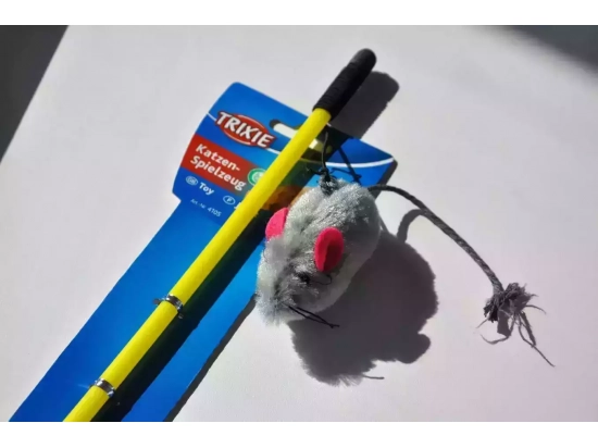 Фото - іграшки Trixie Вудка з мишкою для котів