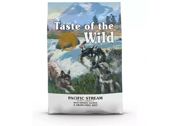 Фото - сухий корм Taste of the Wild PACIFIC STREAM PUPPY корм для цуценят з копченим лососем