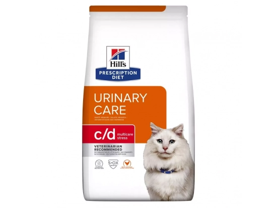 Фото - ветеринарные корма Hill's Prescription Diet c/d Urinary Care Multicare Stress корм для кошек для здоровья мочевыводящих путей и снижения стресса