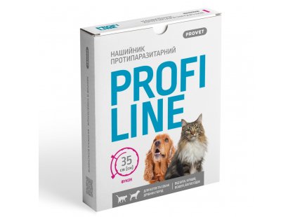 Фото - от блох и клещей ProVet Profiline (ПрофиЛайн) ошейник от блох и клещей для собак и кошек, фуксия