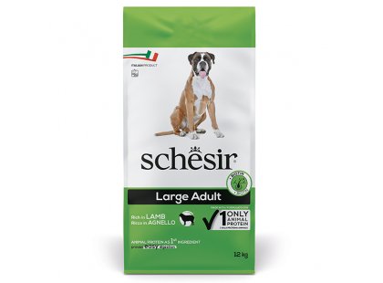 Фото - сухий корм Schesir LARGE ADULT LAMB сухий монопротеїновий корм для дорослих собак великих порід ЯГНЯ, 12 кг