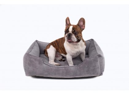 Фото - лежаки, матраси, килимки та будиночки Harley & Cho DREAMER VELVET GRAY лежак для собак (вельвет), сірий