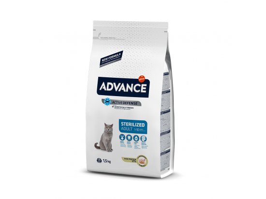 Advance (Эдванс) Cat Sterilized - корм для стерилизованных котов и кошек С ИНДЕЙКОЙ - 4 фото