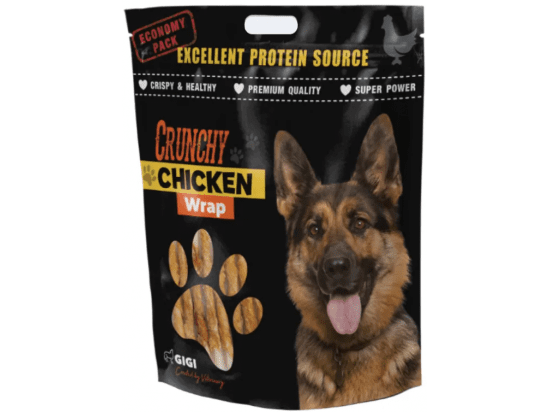 Фото - ласощі Gigi (Гігі) Crunchy Chicken Wrap ласощі для собак, хрусткі палички КУРКА