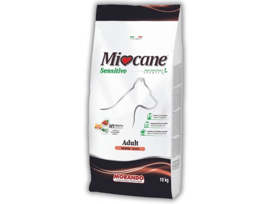 Фото - сухий корм Morando MioCane (Морандо Міокане) Sensitive Monoprotein сухий монопротеїновий корм для собак середніх та великих порід З ЛОСОСЕМ