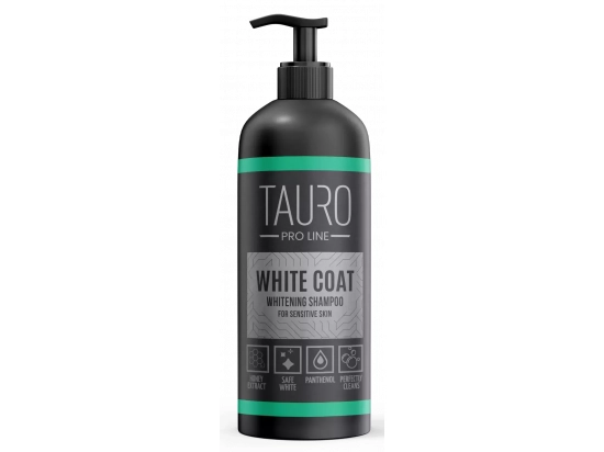 Фото - повсякденна косметика Tauro (Тауро) Pro Line White Coat Whitening Shampoo Відбілюючий шампунь для собак та котів з білою шерстю