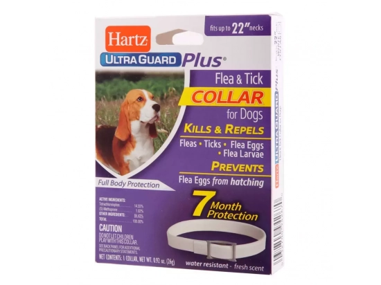 Фото - від бліх та кліщів Hartz Ultra Guard Plus нашийник для дорослих собак від бліх, яєць бліх та кліщів