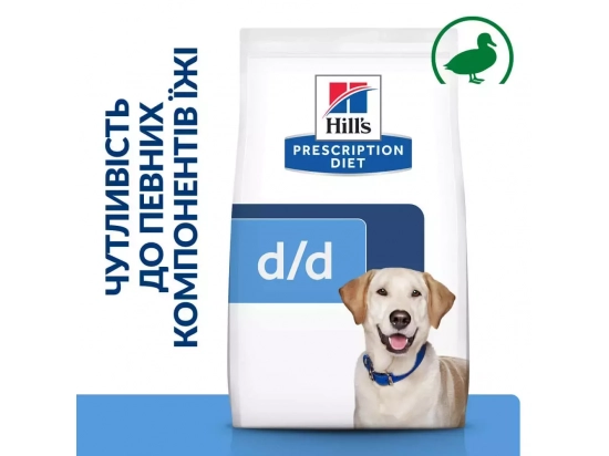 Фото - ветеринарні корми Hill's Prescription Diet d/d Food Sensitivities корм для собак з качкою та рисом
