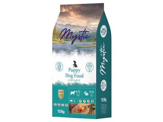 Фото - сухий корм Mystic (Містік) Puppy Dog Food with Lamb & Rice сухий корм для цуценят ЯГНЯ та РИС