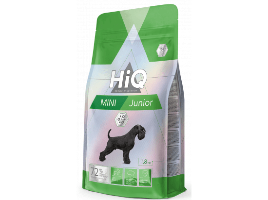 Фото - сухий корм HiQ Mini Junior корм для цуценят і молодих собак малих порід