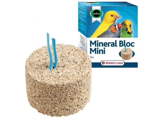 Фото - мел и сепия Versele-Laga (Верселе-Лага) Orlux Mineral Bloc Mini минеральный блок для мелких птиц