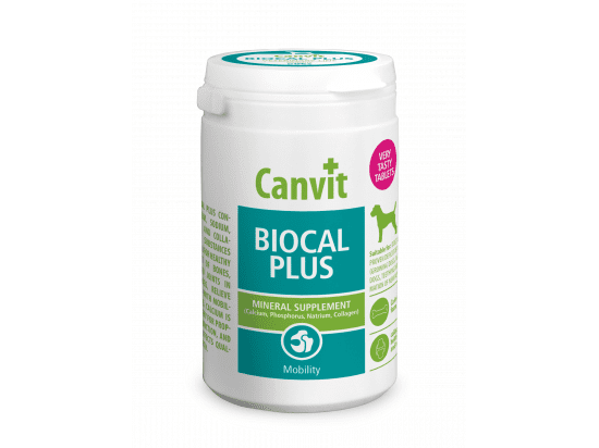 Фото - витамины и минералы Canvit Biocal Plus (Биокаль Плюс) кальций и коллаген для костей и суставов собак