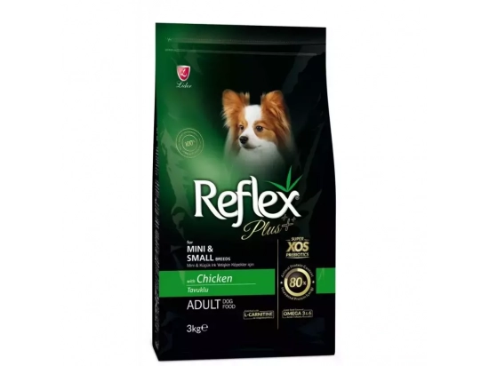 Фото - сухий корм Reflex Plus (Рефлекс Плюс) Adult Mini & Small Chicken корм для собак дрібних порід, з куркою