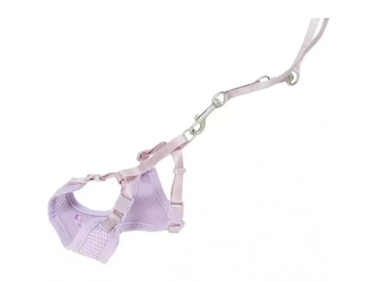 Фото - амуниция Trixie Junior Puppy Soft Harness with Lead шлейка с поводком для щенков, сиреневый