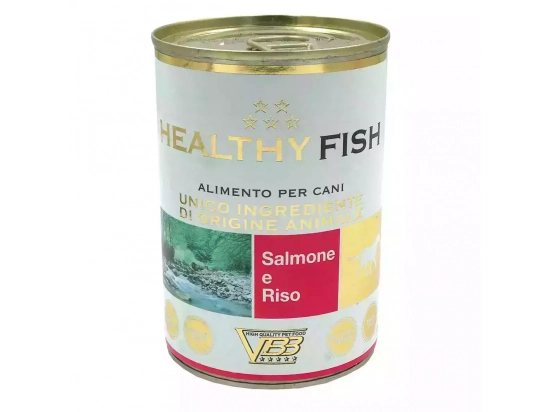 Фото - вологий корм (консерви) Healthy Fish SALMON & RICE вологий корм для собак ЛОСОСЬ і РИС, паштет
