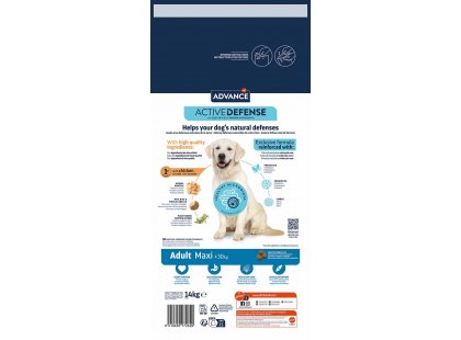 Фото - сухой корм Advance (Эдванс) Dog Maxi Adult - корм для взрослых собак крупных пород (с курицей и рисом)