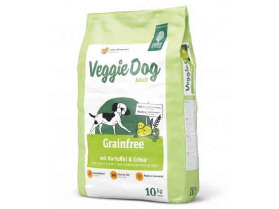 Фото - сухий корм Green Petfood VeggieDog GRAINFREE ADULT сухий вегетаріанський корм для собак з картоплею та горохом