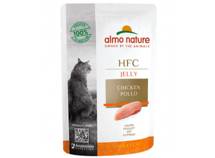 Фото - влажный корм (консервы) Almo Nature HFC JELLY CHICKEN консервы для кошек КУРИЦА, желе пауч