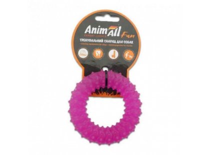 Фото - игрушки AnimAll Fun игрушка для собак КОЛЬЦО С ШИПАМИ, фиолетовый