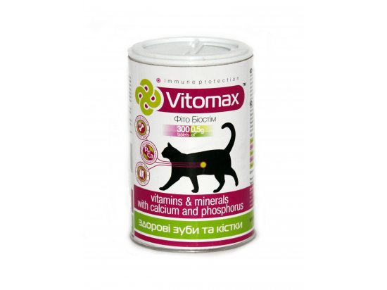 Фото - витамины и минералы Vitomax Витамины для зубов и костей котов с калицием и фосфором