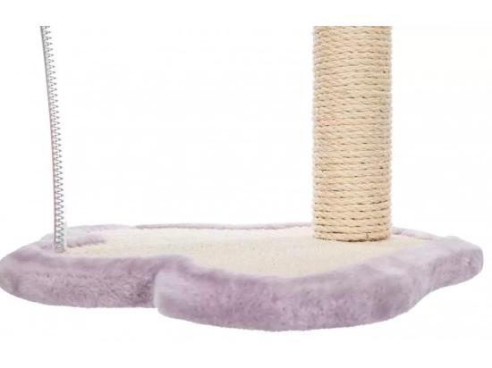 Фото - дряпалки, з будиночками Trixie Junior Scratching Paw with Post кігтеточка зі стовпчиком ЛАПА, світло-бузковий/натуральний (42931)