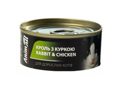 Фото - влажный корм (консервы) AnimAll Rabbit & Chicken влажный корм для кошек КРОЛИК и КУРИЦА