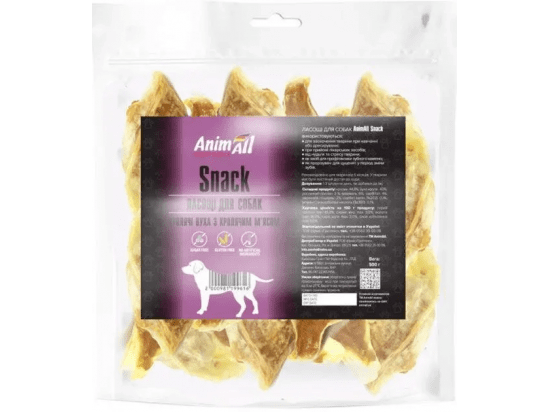 Фото - ласощі AnimAll Snack ласощі для собак, ВУХА КРОЛИКА