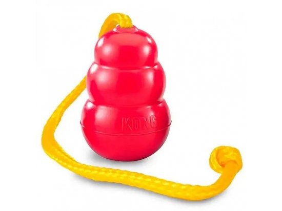 Фото - игрушки Kong CLASSIC игрушка для лакомств для собак с веревкой ГРУША