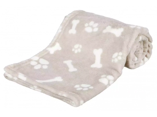 Фото - лежаки, матрасы, коврики и домики Trixie Kenny Плюшевое покрывало для собак и кошек, бежевый