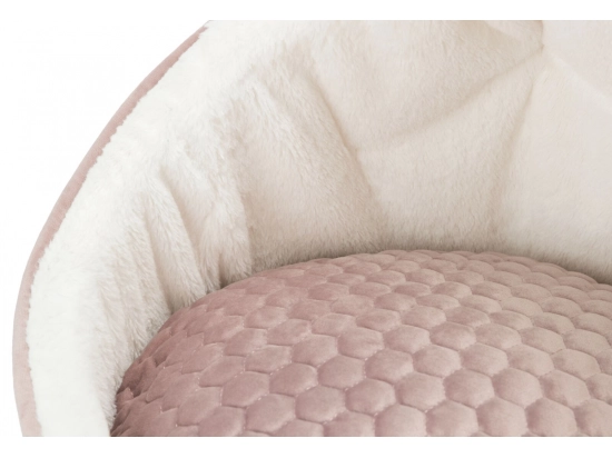 Фото - лежаки, матраси, килимки та будиночки Trixie LIVIA лежак-печера для кішок, рожевий/крем (36353)