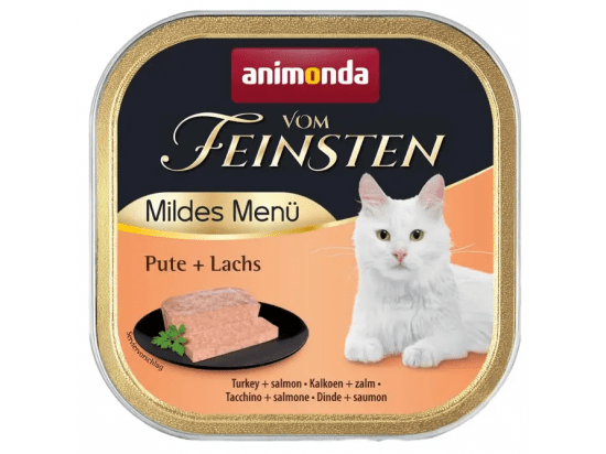 Фото - вологий корм (консерви) Animonda (Анімонда) Vom Feinsten Adult Turkey & Salmon вологий корм для котів ІНДИЧКА та ЛОСОСЬ