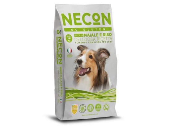 Фото - сухий корм Necon No Gluten Adult Dog Rich in Pork сухий корм без глютену для собак усіх порід СВИНИНА