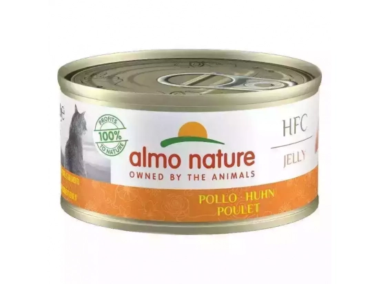 Фото - вологий корм (консерви) Almo Nature HFC JELLY CHICKEN консерви для кішок КУРКА, желе