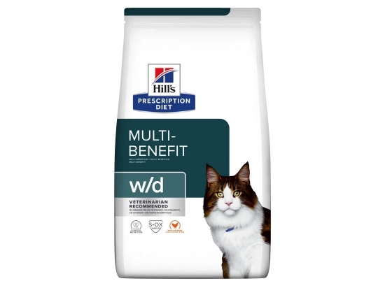 Фото - ветеринарные корма Hill's Prescription Diet Feline w/d Multi-Benefit корм для кошек КУРИЦА