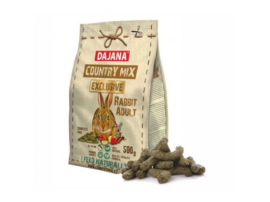 Фото - корм для гризунів Dajana Country Mix Exclusive Adult Rabbit корм для декоративних кроликів