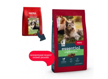 Фото - сухий корм Mera (Мера) Essential Adult Soft Brocken напіввологий корм для собак із нормальною активністю