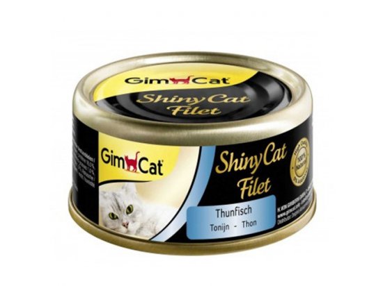 Фото - вологий корм (консерви) Gimcat (Джимкет) SHINY CAT FILET (ТУНЕЦЬ ФІЛЕ) консерви для котів