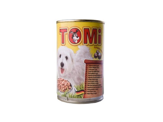 Фото - вологий корм (консерви) TOMi 3 kinds of poultry консерви для собак - шматочки в соусі, 3 види птиці