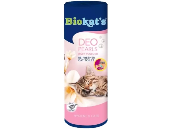 Фото - удаление запахов, пятен и шерсти BioKats Deo Pearls Освежитель-дезодорант для кошачьего туалета