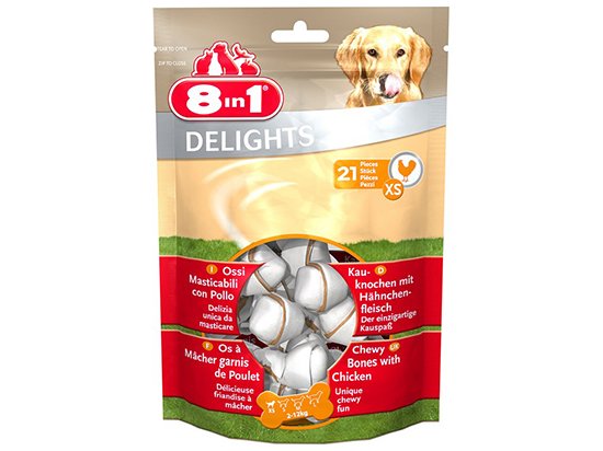 Фото - лакомства 8in1 (8в1) Delights Bones Bag XS косточки с мясом - лакомства для собак