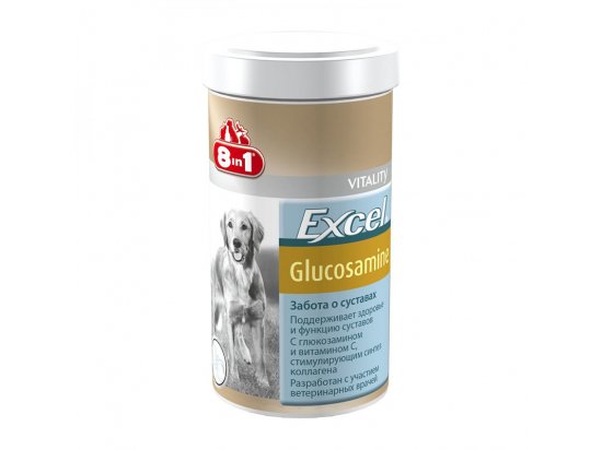 Фото - хондропротекторы 8in1(8в1) EXCEL GLUCOSAMIN (ЕКСЕЛЬ ГЛЮКОЗАМИН) пищевая добавка для собак