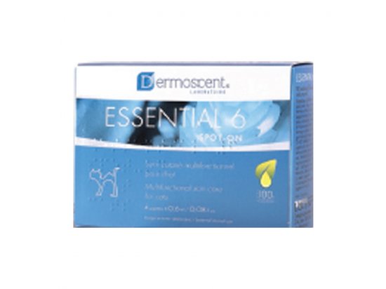 Фото - лікувальні засоби Dermoscent (Дермосент) Essential 6 spot-on - Засіб для догляду за шкірою та шестью кішок