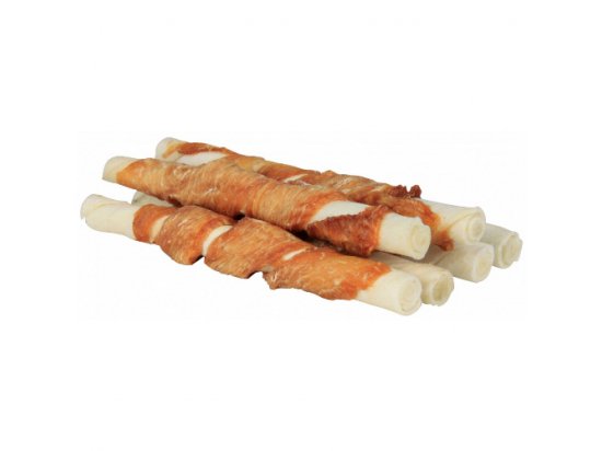 Фото - лакомства Trixie Denta Fun Chewing Rolls with Chicken - жевательные палочки с курицей - лакомство для собак