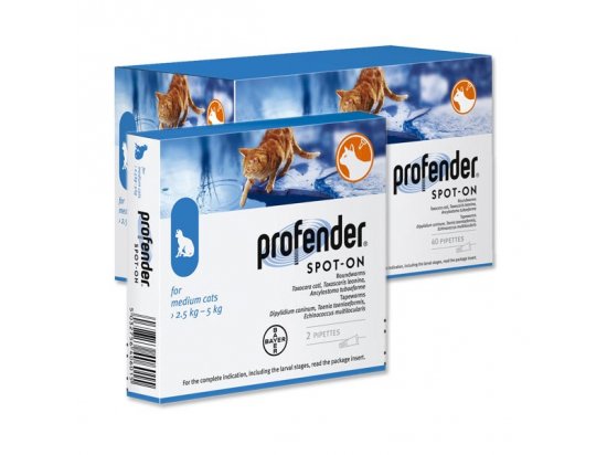 Bayer PROFENDER (ПРОФЕНДЕР) спот-он капли на холку от глистов для кошек - 6 фото