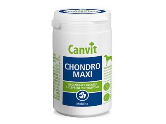 Фото - хондропротекторы Canvit Chondro Maxi (Канвит Хондро Макси) таблетки с глюкозамином и хондроитином для собак весом от 25 кг