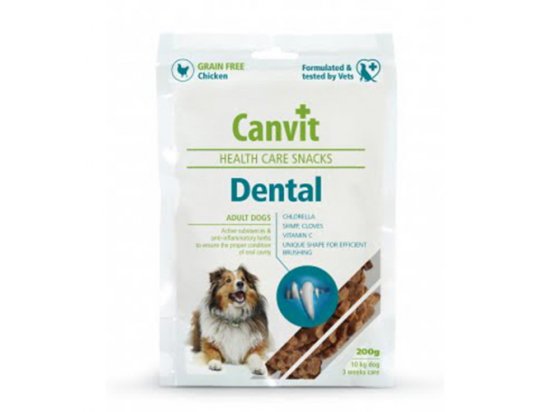 Фото - ласощі Canvit Dental (Дентал) напіввологі функціональні ласощі для собак