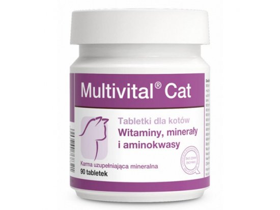 Фото - вітаміни та мінерали Dolfos (Дольфос) Multivital Cat - Вітамінно-мінеральний комплекс для котів 90 табл (30 г)